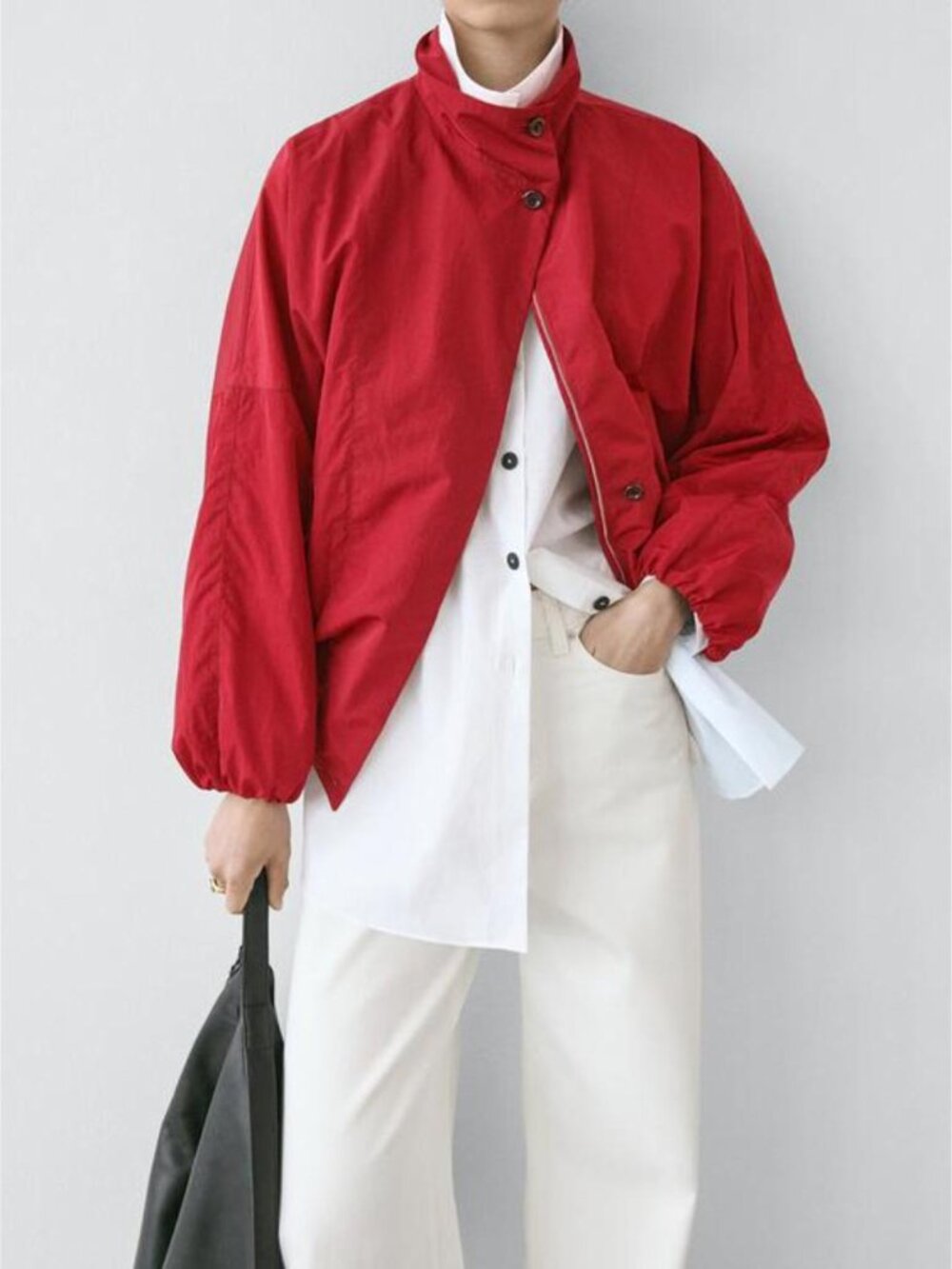 MASSIMO DUTTI HIGH NECK BOMBER PUFF JACKET - Picture 3 of 9